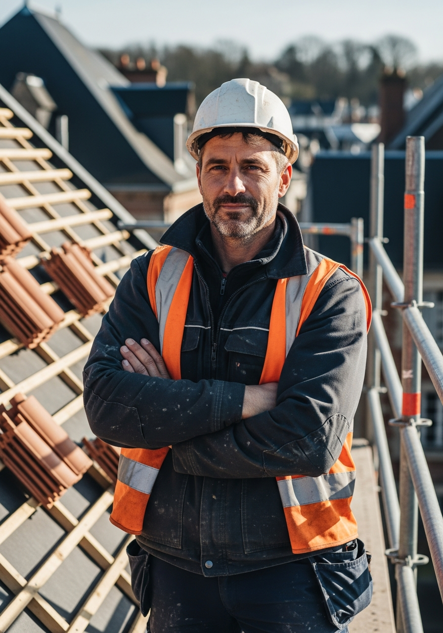 SM Rénovation — couvreur sur chantier