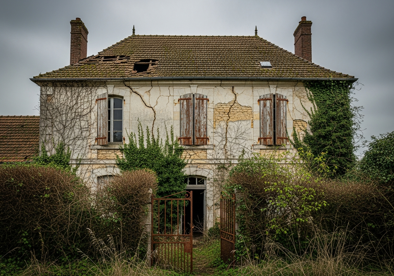 Toiture avant nettoyage