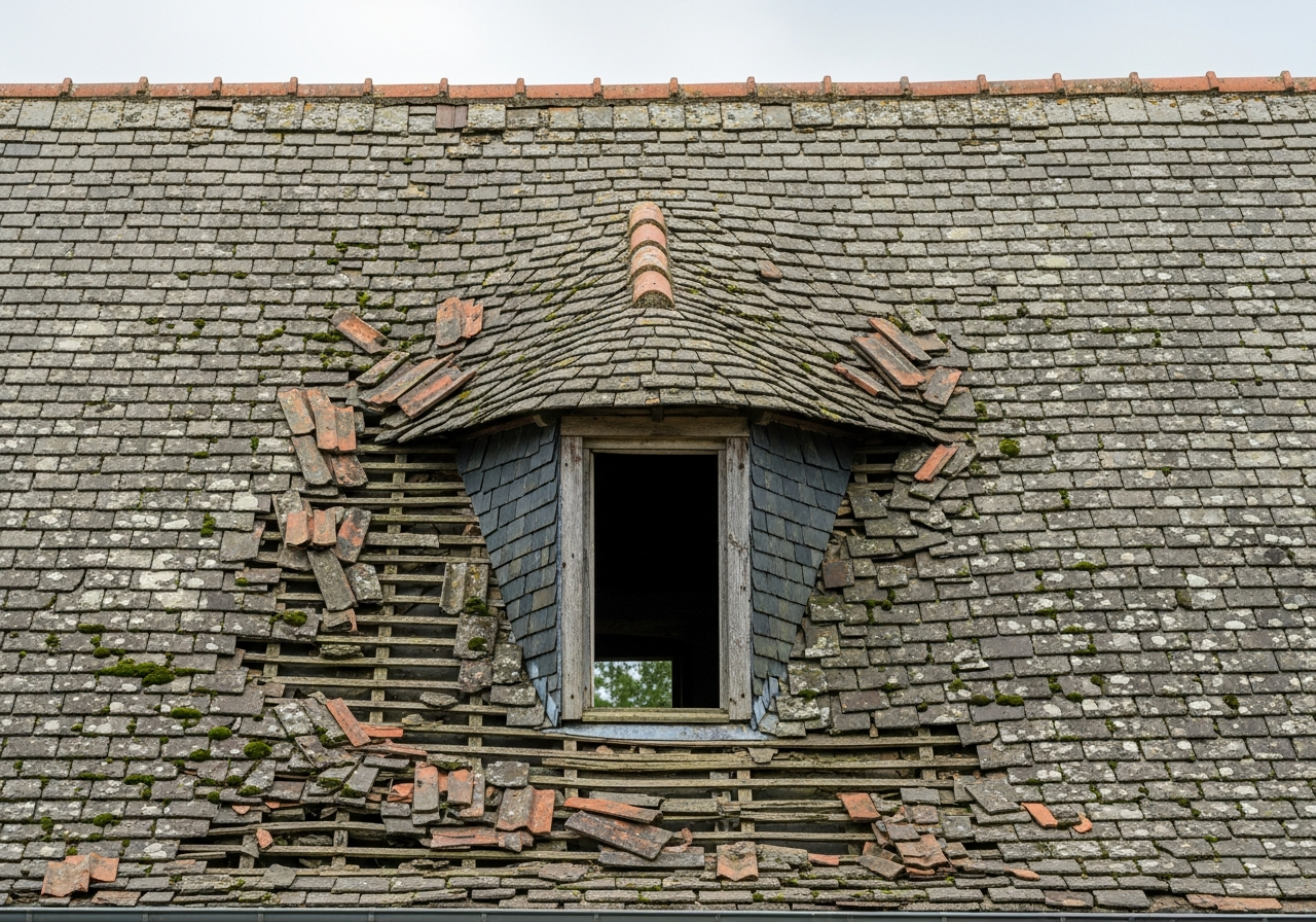 Toiture avant travaux